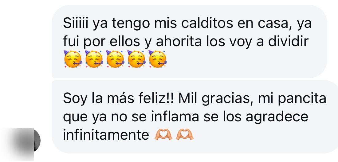 Mensaje real de clienta — Clienta recurrente